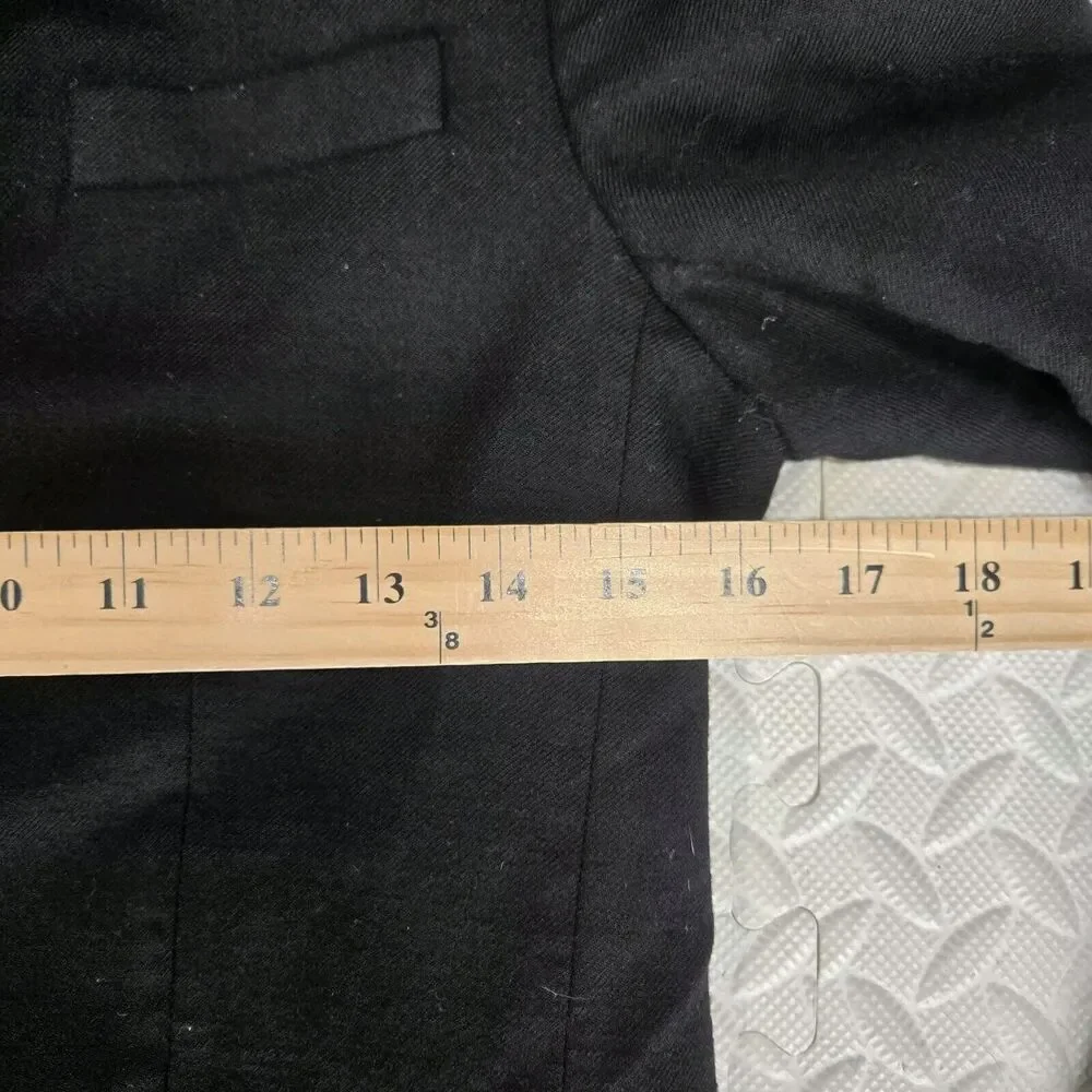 J Crew Wool Blazer Womens 2 Regent Black Single‎ Breasted One Button Academia